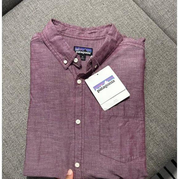 Patagonia bluffside long sleeve chambray button down. XL - Picture 2 of 5